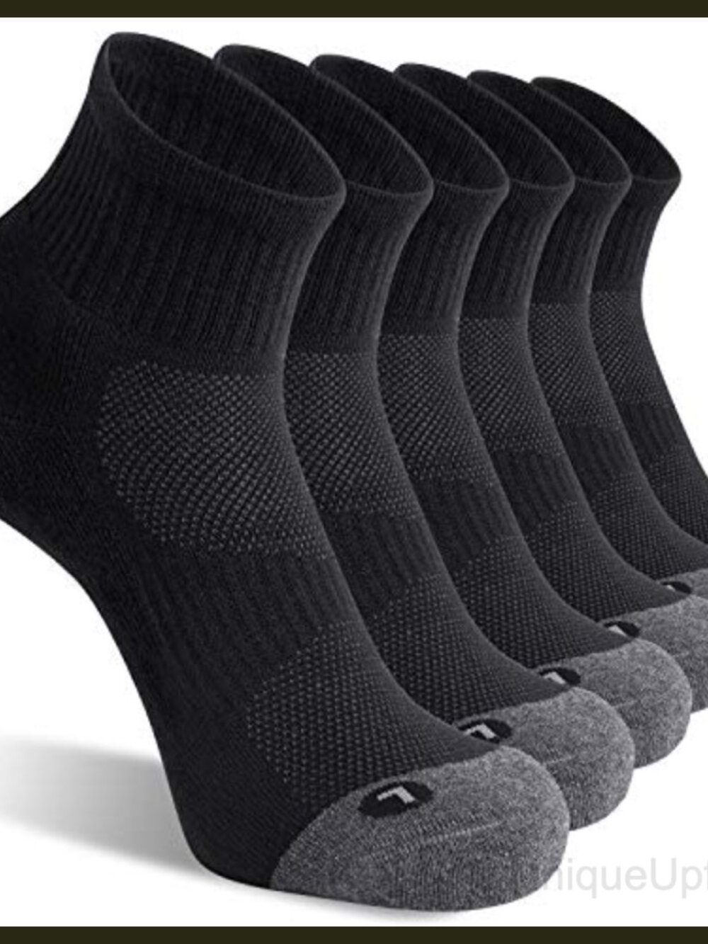 6 Pack Men's Athletic Ankle Socks Cushioned Breathable Running Sports Socks